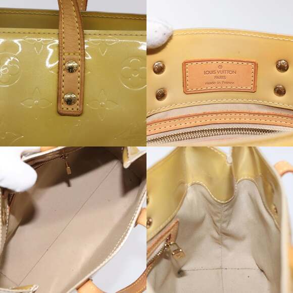 LOUIS VUITTON Monogram Vernis Reade PM Hand Bag Beige M91334 - Picture 11 of 12